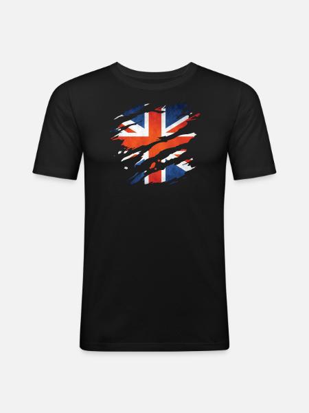 Great Britain 1 01 - Men's Slim Fit T-Shirt - black