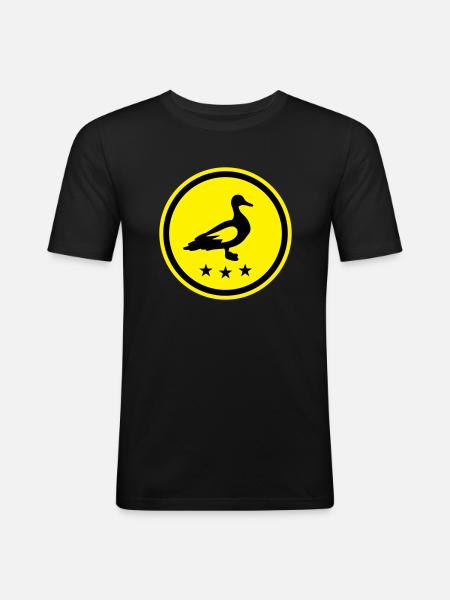 Duck animal - Men's Slim Fit T-Shirt - black