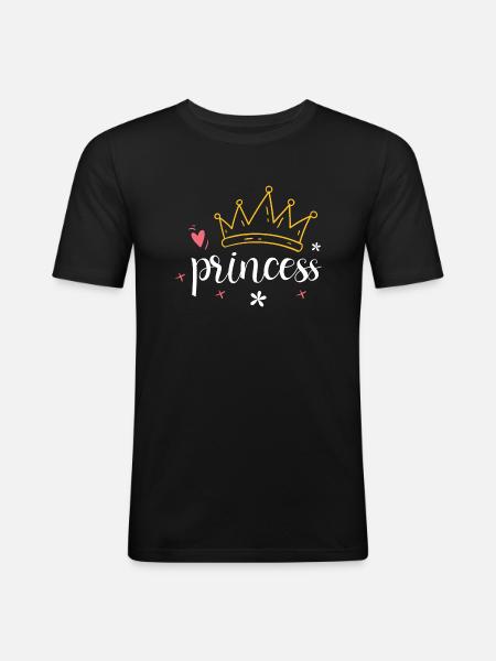 Crown - Diadem Princess - Men's Slim Fit T-Shirt - black