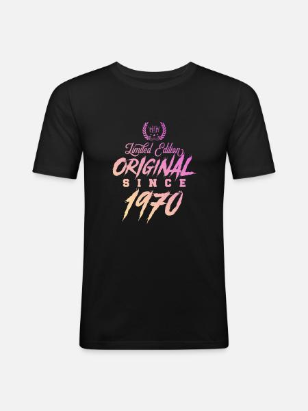 1970 limited edition Original - Men's Slim Fit T-Shirt - black