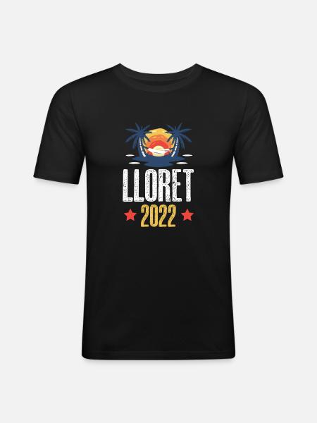 Lloret De Mar 2022 - Men's Slim Fit T-Shirt - black