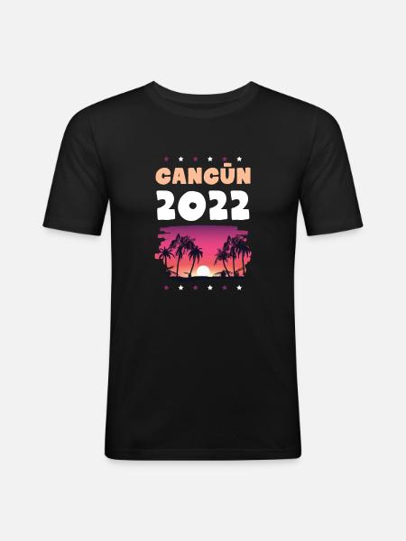 Cancun 2022 - Men's Slim Fit T-Shirt - black