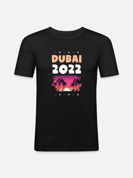 Dubai 2022 - Men's Slim Fit T-Shirt - black