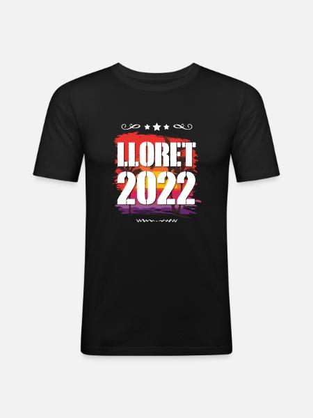 Lloret De Mar 2022 - Men's Slim Fit T-Shirt - black