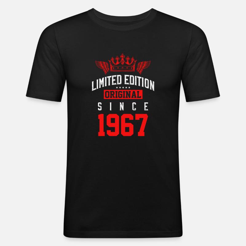 1967 limited edition - Männer Slim Fit T-Shirt - Schwarz