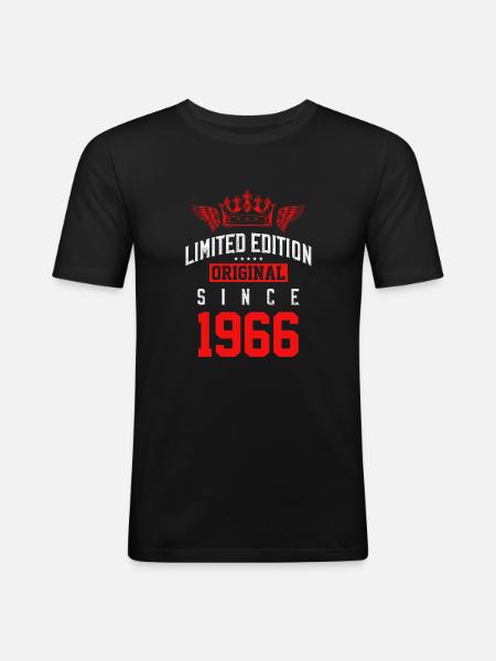 Édition limitée 1966 - T-shirt près du corps Homme - noir
