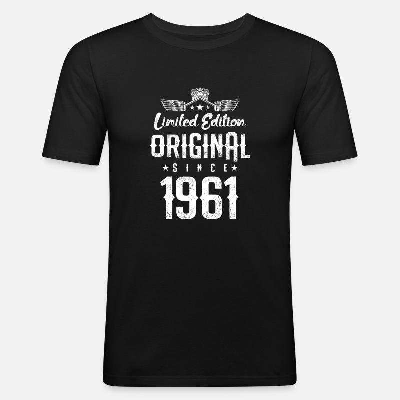 Édition limitée 1961 - T-shirt près du corps Homme - noir