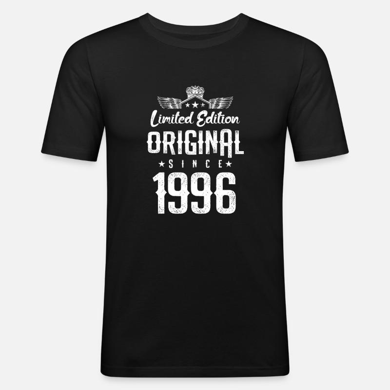 1996 limited edition - Männer Slim Fit T-Shirt - Schwarz