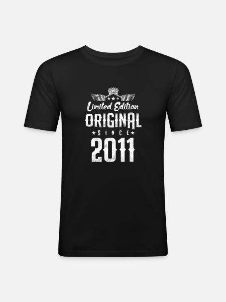 2011 limited edition - Men's Slim Fit T-Shirt - black