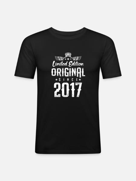 Édition limitée 2017 - T-shirt près du corps Homme - noir