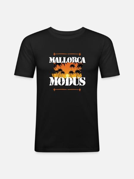 Mallorca Mode - Men's Slim Fit T-Shirt - black