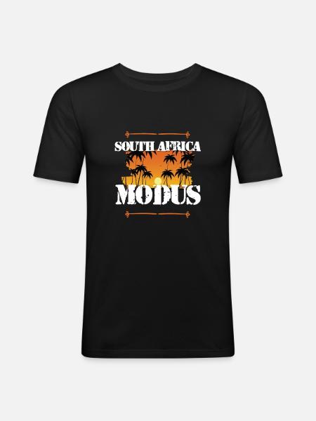 South Africa Mode - Men's Slim Fit T-Shirt - black