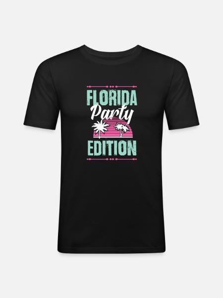 Florida Party Edition - Men's Slim Fit T-Shirt - black