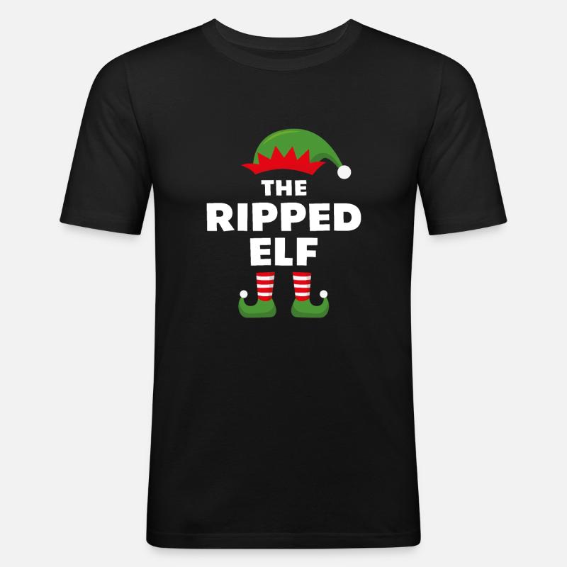 Der zerrissene Elf - Männer Slim Fit T-Shirt - Schwarz