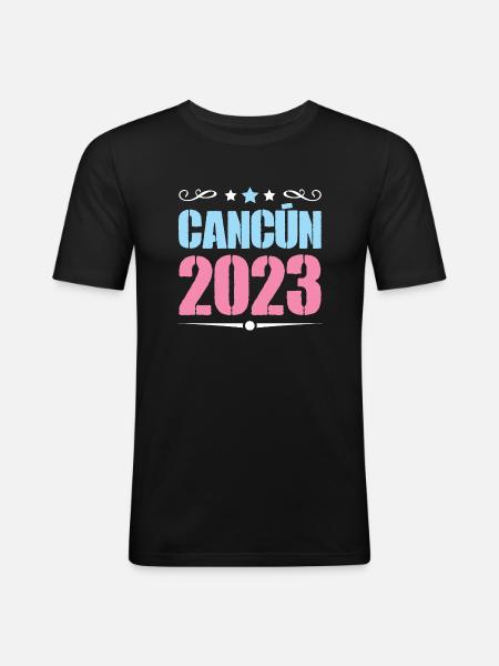 Cancun 2023 - Men's Slim Fit T-Shirt - black