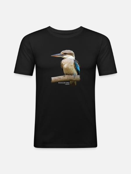 Kookaburra Bird Australia - Men's Slim Fit T-Shirt - black