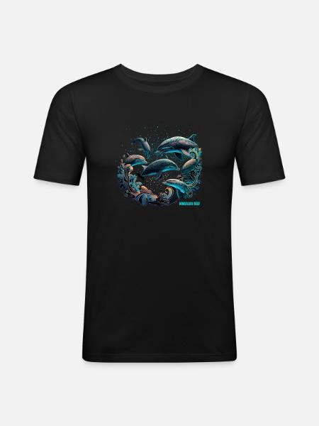 NINGALOO REEF - Men's Slim Fit T-Shirt - black