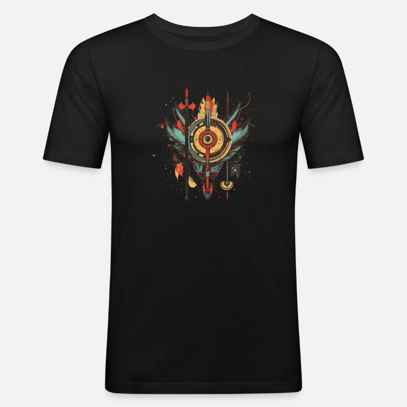 Traumfänger - Männer Slim Fit T-Shirt - Schwarz