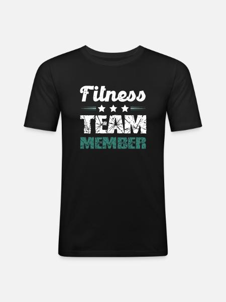Fitness Team - Men's Slim Fit T-Shirt - black