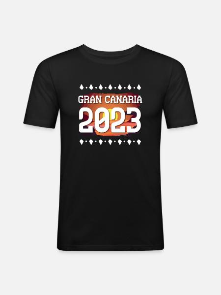 Gran Canaria 2023 - Men's Slim Fit T-Shirt - black