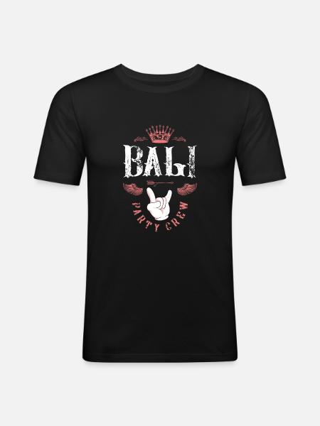 Bali Party Crew - Men's Slim Fit T-Shirt - black