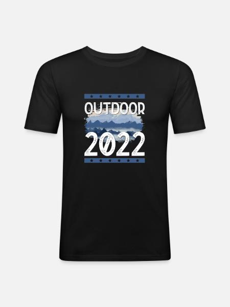 Outdoor 2022 - Men's Slim Fit T-Shirt - black