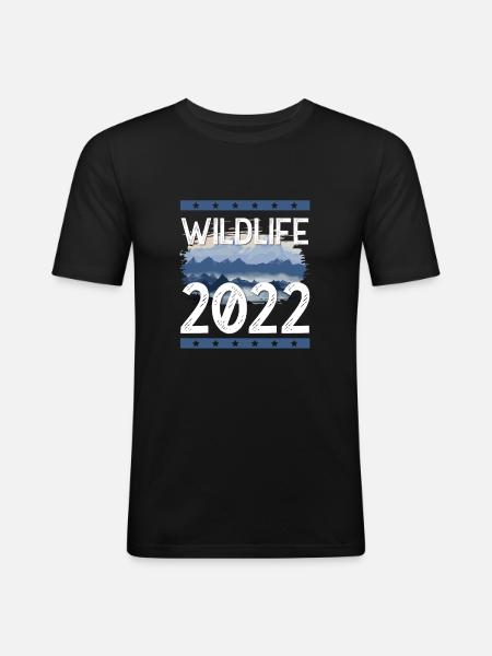 Wildlife 2022 - Men's Slim Fit T-Shirt - black
