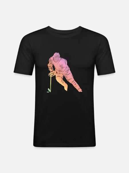 Ice Hockey Sports - Men's Slim Fit T-Shirt - black
