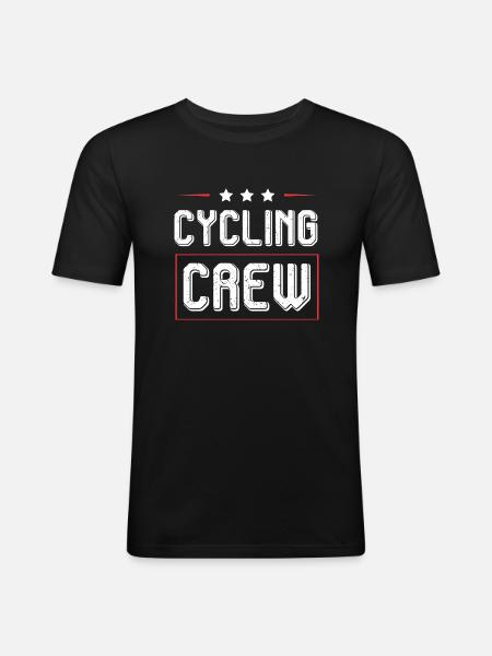 Cycling Crew - Men's Slim Fit T-Shirt - black