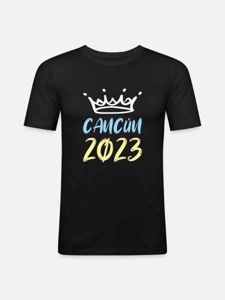 Cancun 2023 - Men's Slim Fit T-Shirt - black