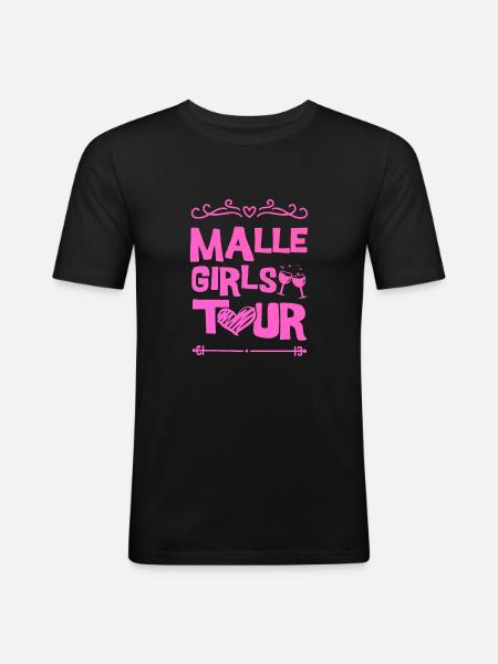 Malle Party Team - Men's Slim Fit T-Shirt - black