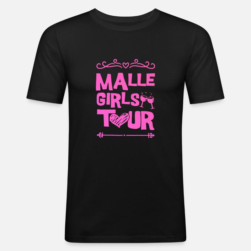 Malle Party Team - Men's Slim Fit T-Shirt - black
