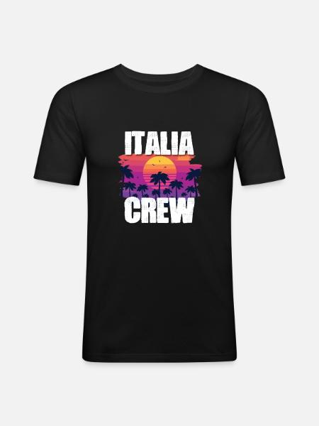 Holidays in Italy - Men's Slim Fit T-Shirt - black