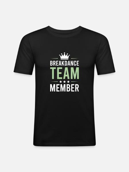 Breakdance Team - Men's Slim Fit T-Shirt - black