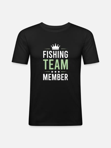 Fishing Team - Men's Slim Fit T-Shirt - black
