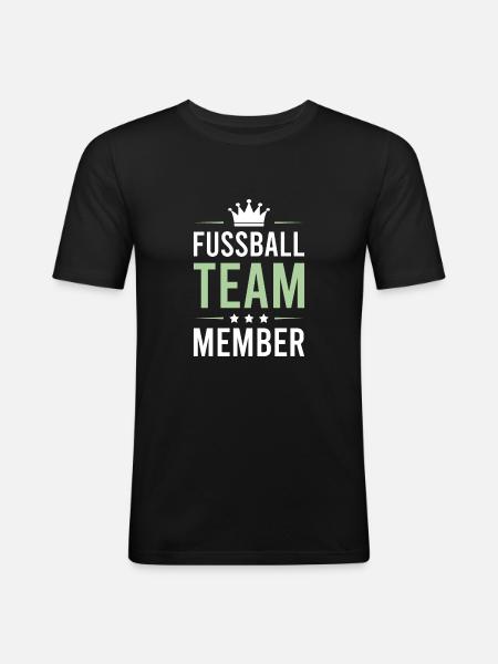 Soccer Team - Men's Slim Fit T-Shirt - black