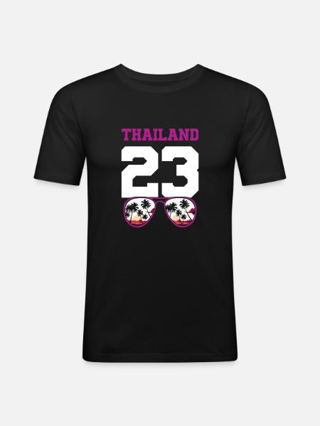 Thailand 23 Jersey 2023 - Men's Slim Fit T-Shirt - black
