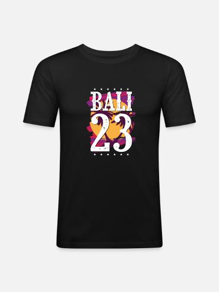 Bali 23 Jersey 2023 - Men's Slim Fit T-Shirt - black