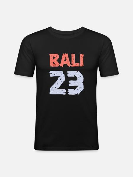 Bali 23 Jersey 2023 - Men's Slim Fit T-Shirt - black
