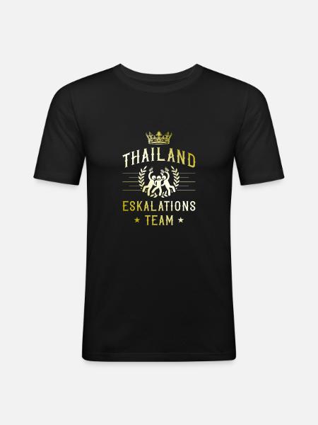 Thailand Escalation - Men's Slim Fit T-Shirt - black