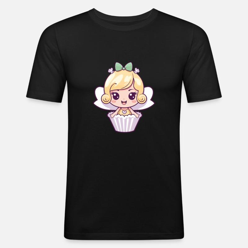 Backfee Fee Backen Kuchen - Männer Slim Fit T-Shirt - Schwarz
