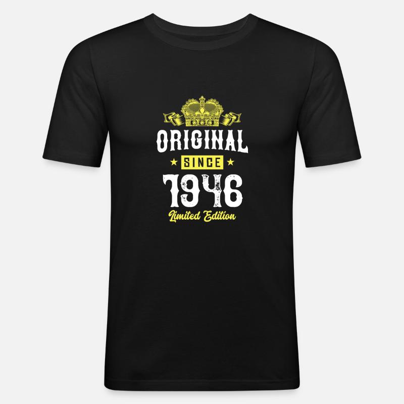 1946 Édition limitée - T-shirt près du corps Homme - noir