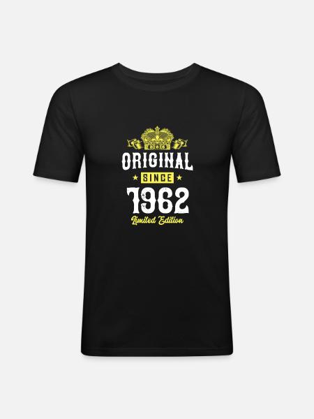 1962 Édition limitée - T-shirt près du corps Homme - noir