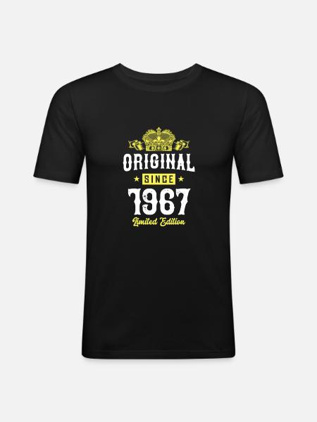 1967 Édition limitée - T-shirt près du corps Homme - noir