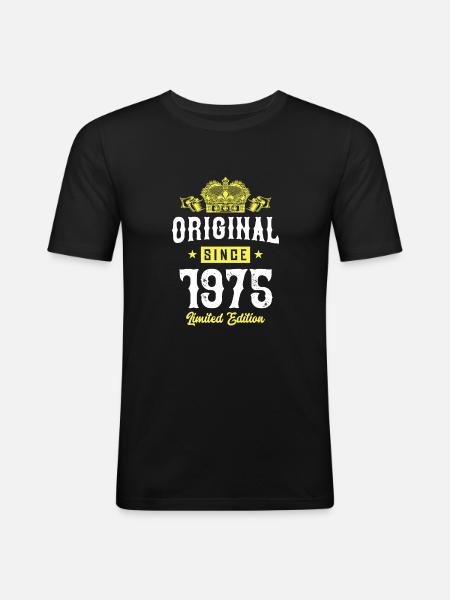 1975 Édition limitée - T-shirt près du corps Homme - noir