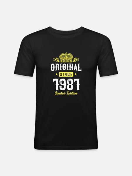 1981 Édition limitée - T-shirt près du corps Homme - noir