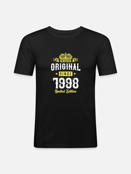 1998 Limited Edition - Men's Slim Fit T-Shirt - black