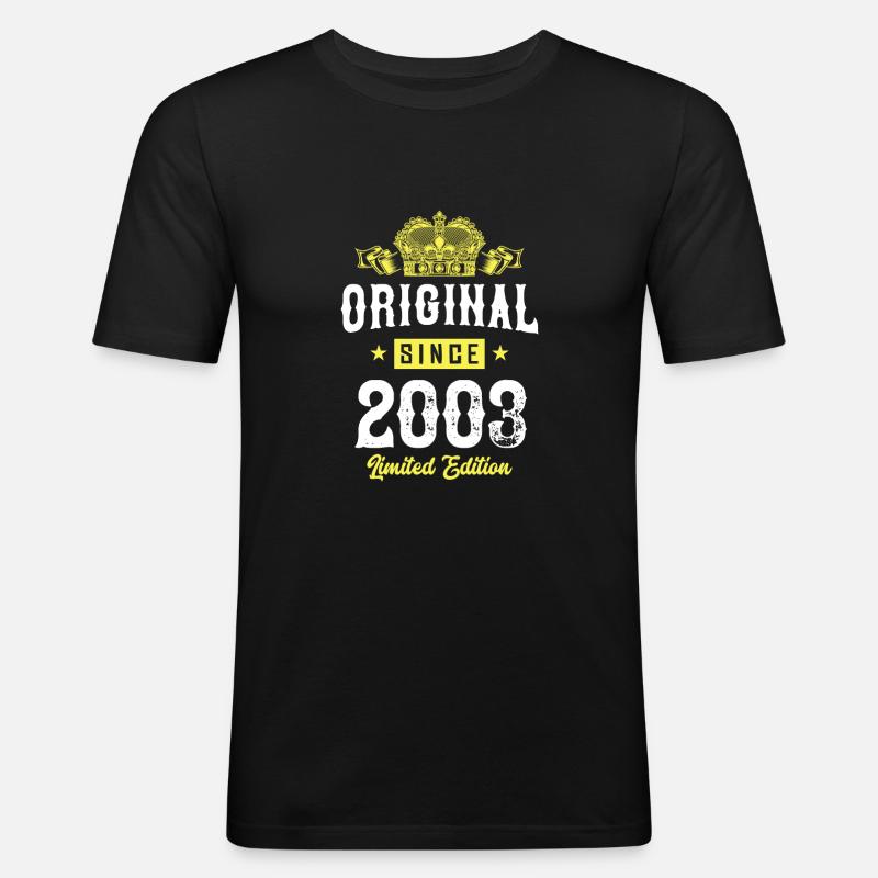 2003 Édition limitée - T-shirt près du corps Homme - noir