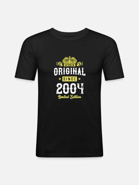 2004 Limited Edition - Men's Slim Fit T-Shirt - black