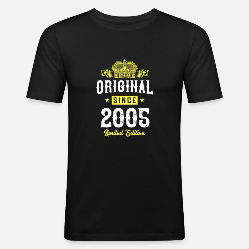 2005 Édition limitée - T-shirt près du corps Homme - noir